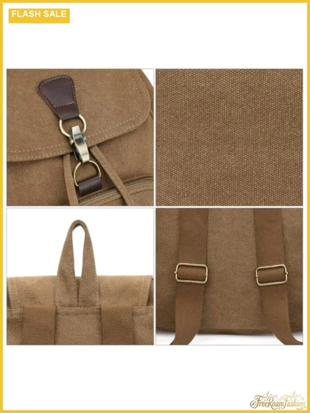 Canvas Mini Backpack Purse Women's Fashion Daypack Travel Work College